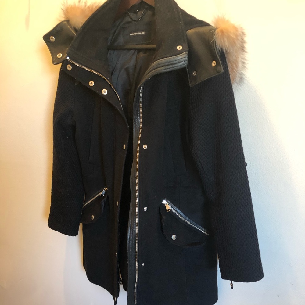 Andrew Marc Winter Coat with Hoodie